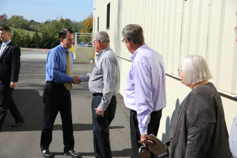 Scott Walker visits Spiros Manufacturing day