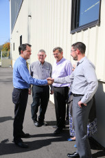 Scott Walker visits Spiros Manufacturing day