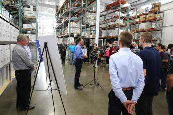 Governor Walker's tour of Spiros on Manufacturing Day